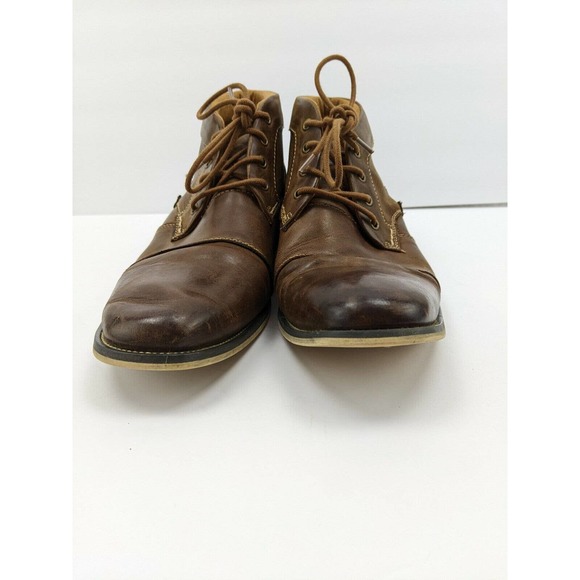 Steve Madden Mens P-Klatin Chukka Boots Size 9 Brown Leather Lace Up Distressed main image 10